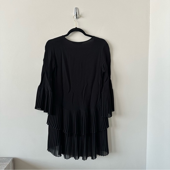 Zara-chiffon Pleated High Low Dress - Picture 8 of 9